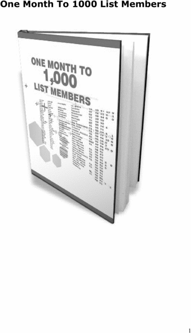 Product picture 1 Month to 1000 Visitors - Making More Money For You